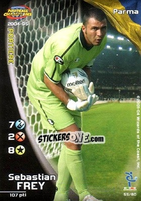 Sticker Sebastien Frey - Football Champions Italy 2004-2005 - Wizards of The Coast