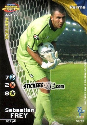 Sticker Sebastien Frey - Football Champions Italy 2004-2005 n. u55 - Wizards of The Coast