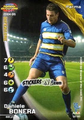 Sticker Daniele Bonera - Football Champions Italy 2004-2005 n. u56 - Wizards of The Coast
