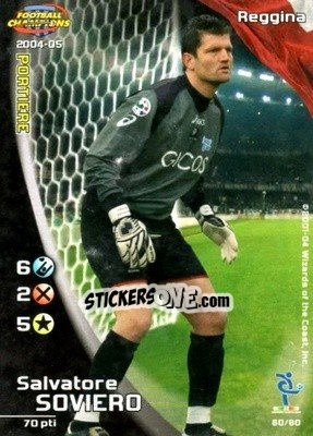 Sticker Salvatore Soviero - Football Champions Italy 2004-2005 n. u60 - Wizards of The Coast