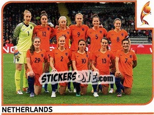 Sticker Team - Women's Euro 2017 The Netherlands n. 16 - Panini