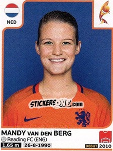 Cromo Mandy van den Berg - Women's Euro 2017 The Netherlands - Panini