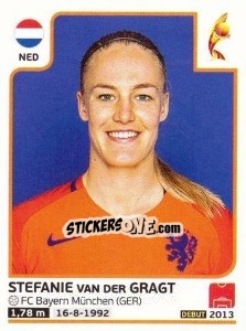 Sticker Stefanie van der Gragt - Women's Euro 2017 The Netherlands - Panini