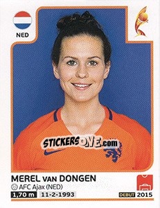 Sticker Merel van Dongen - Women's Euro 2017 The Netherlands n. 22 - Panini