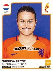 Sticker Sherida Spitse - Women's Euro 2017 The Netherlands - Panini