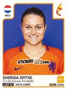Sticker Sherida Spitse - Women's Euro 2017 The Netherlands n. 25 - Panini
