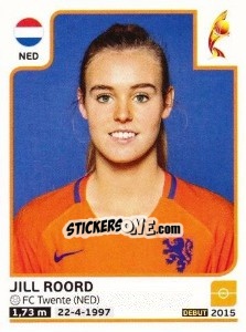 Sticker Jill Roord - Women's Euro 2017 The Netherlands - Panini