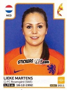 Sticker Lieke Martens - Women's Euro 2017 The Netherlands n. 31 - Panini