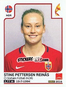 Cromo Stine Pettersen Reinas - Women's Euro 2017 The Netherlands - Panini