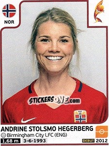 Sticker Andrine Stolsmo Hegerberg - Women's Euro 2017 The Netherlands n. 46 - Panini