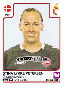 Sticker Stina Lykke Petersen - Women's Euro 2017 The Netherlands - Panini