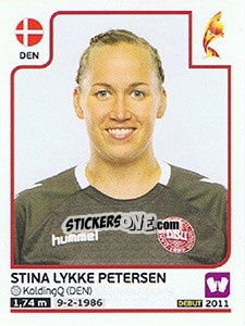 Sticker Stina Lykke Petersen - Women's Euro 2017 The Netherlands n. 57 - Panini