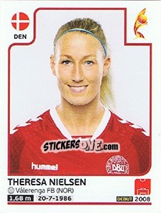 Figurina Theresa Nielsen - Women's Euro 2017 The Netherlands n. 63 - Panini