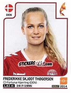 Sticker Frederikke Skjodt Thogersen - Women's Euro 2017 The Netherlands - Panini