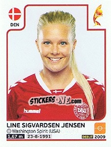 Sticker Line Sigvardsen Jensen - Women's Euro 2017 The Netherlands - Panini