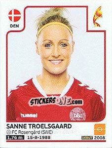 Sticker Sanne Troelsgaard - Women's Euro 2017 The Netherlands - Panini