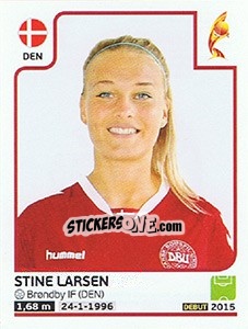 Cromo Stine Larsen - Women's Euro 2017 The Netherlands - Panini