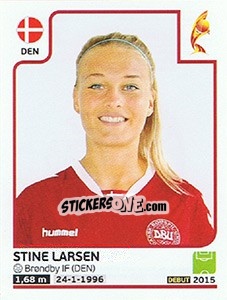Sticker Stine Larsen - Women's Euro 2017 The Netherlands n. 70 - Panini