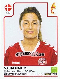 Figurina Nadia Nadim - Women's Euro 2017 The Netherlands n. 71 - Panini