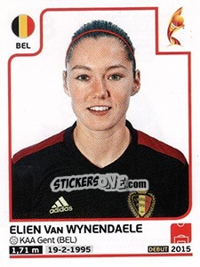 Sticker Elien Van Wynendaele - Women's Euro 2017 The Netherlands - Panini