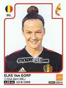 Sticker Elke Van Gorp - Women's Euro 2017 The Netherlands n. 87 - Panini