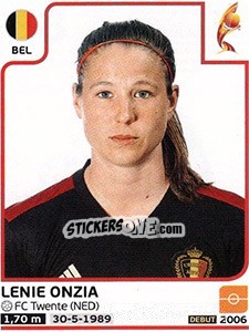 Sticker Lenie Onzia - Women's Euro 2017 The Netherlands n. 88 - Panini