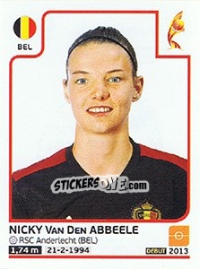 Sticker Nicky Van Den Abbeele - Women's Euro 2017 The Netherlands n. 91 - Panini
