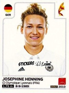 Sticker Josephine Henning - Women's Euro 2017 The Netherlands - Panini