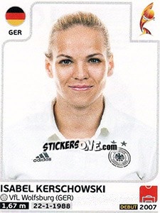 Sticker Isabel Kerschowski - Women's Euro 2017 The Netherlands n. 104 - Panini