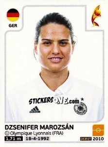 Figurina Dzsenifer Marozsán - Women's Euro 2017 The Netherlands n. 108 - Panini