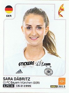 Sticker Sara Dábritz - Women's Euro 2017 The Netherlands n. 110 - Panini