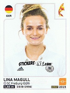 Cromo Lina Magull - Women's Euro 2017 The Netherlands - Panini