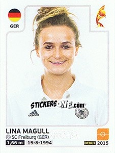 Sticker Lina Magull - Women's Euro 2017 The Netherlands n. 111 - Panini
