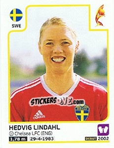 Cromo Hedvig Lindahl - Women's Euro 2017 The Netherlands - Panini