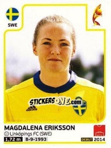 Cromo Magdalena Eriksson - Women's Euro 2017 The Netherlands - Panini