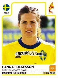 Sticker Hanna Folkesson - Women's Euro 2017 The Netherlands n. 127 - Panini