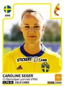 Sticker Caroline Seger - Women's Euro 2017 The Netherlands n. 128 - Panini