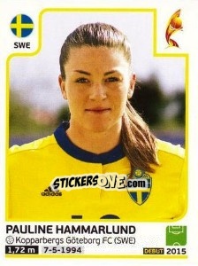 Sticker Pauline Hammarlund - Women's Euro 2017 The Netherlands - Panini