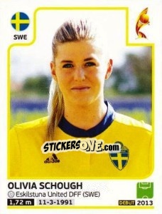 Sticker Olivia Schough - Women's Euro 2017 The Netherlands n. 134 - Panini