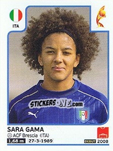 Cromo Sara Gama - Women's Euro 2017 The Netherlands - Panini