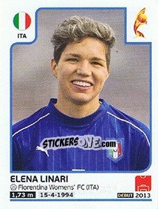 Cromo Elena Linari - Women's Euro 2017 The Netherlands - Panini