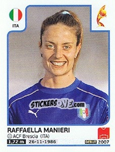 Figurina Raffaella Manieri - Women's Euro 2017 The Netherlands - Panini