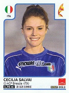 Sticker Cecilia Salvai - Women's Euro 2017 The Netherlands n. 143 - Panini