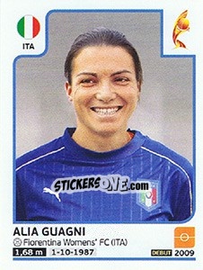 Sticker Alia Guagni - Women's Euro 2017 The Netherlands n. 144 - Panini