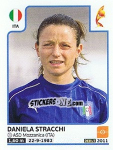 Sticker Daniela Stracchi - Women's Euro 2017 The Netherlands - Panini