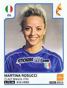 Sticker Martina Rosucci - Women's Euro 2017 The Netherlands - Panini