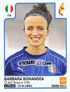 Sticker Barbara Bonansea - Women's Euro 2017 The Netherlands n. 148 - Panini