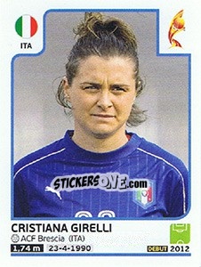 Sticker Cristiana Girelli - Women's Euro 2017 The Netherlands n. 153 - Panini