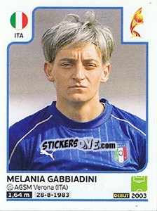 Sticker Melania Gabbiadini - Women's Euro 2017 The Netherlands n. 154 - Panini