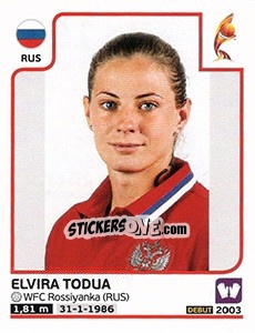 Sticker Elvira Todua - Women's Euro 2017 The Netherlands - Panini